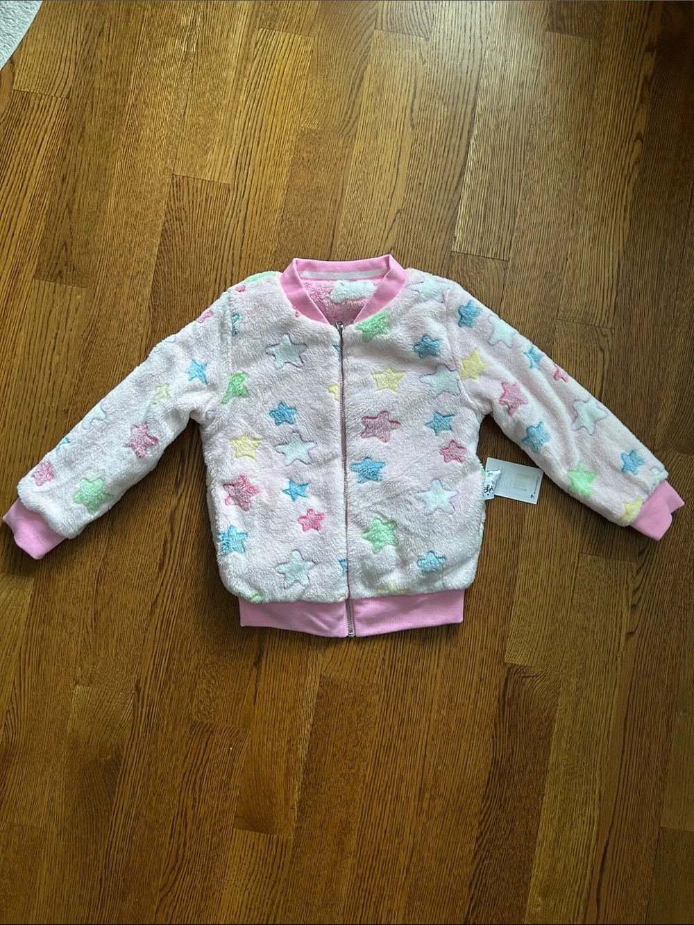 Lola and the Boys Fuzzy Reversible Bomber